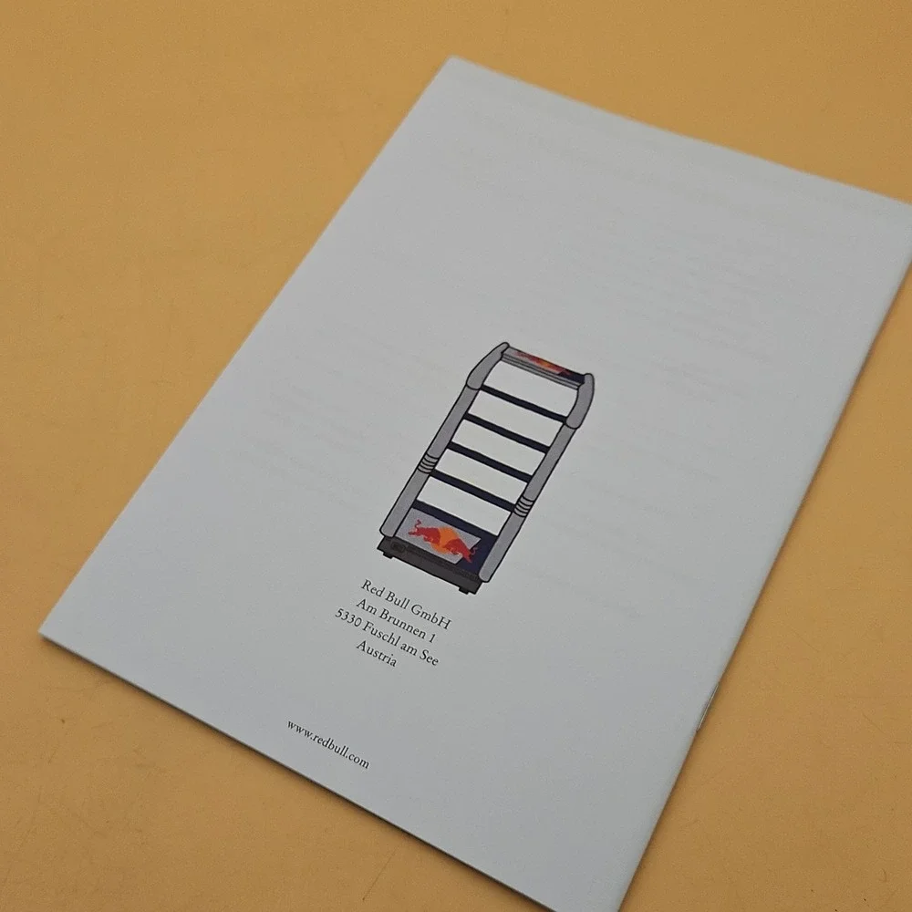 Rare Red Bull Cooler Basics Handbook Manual Refrigerator